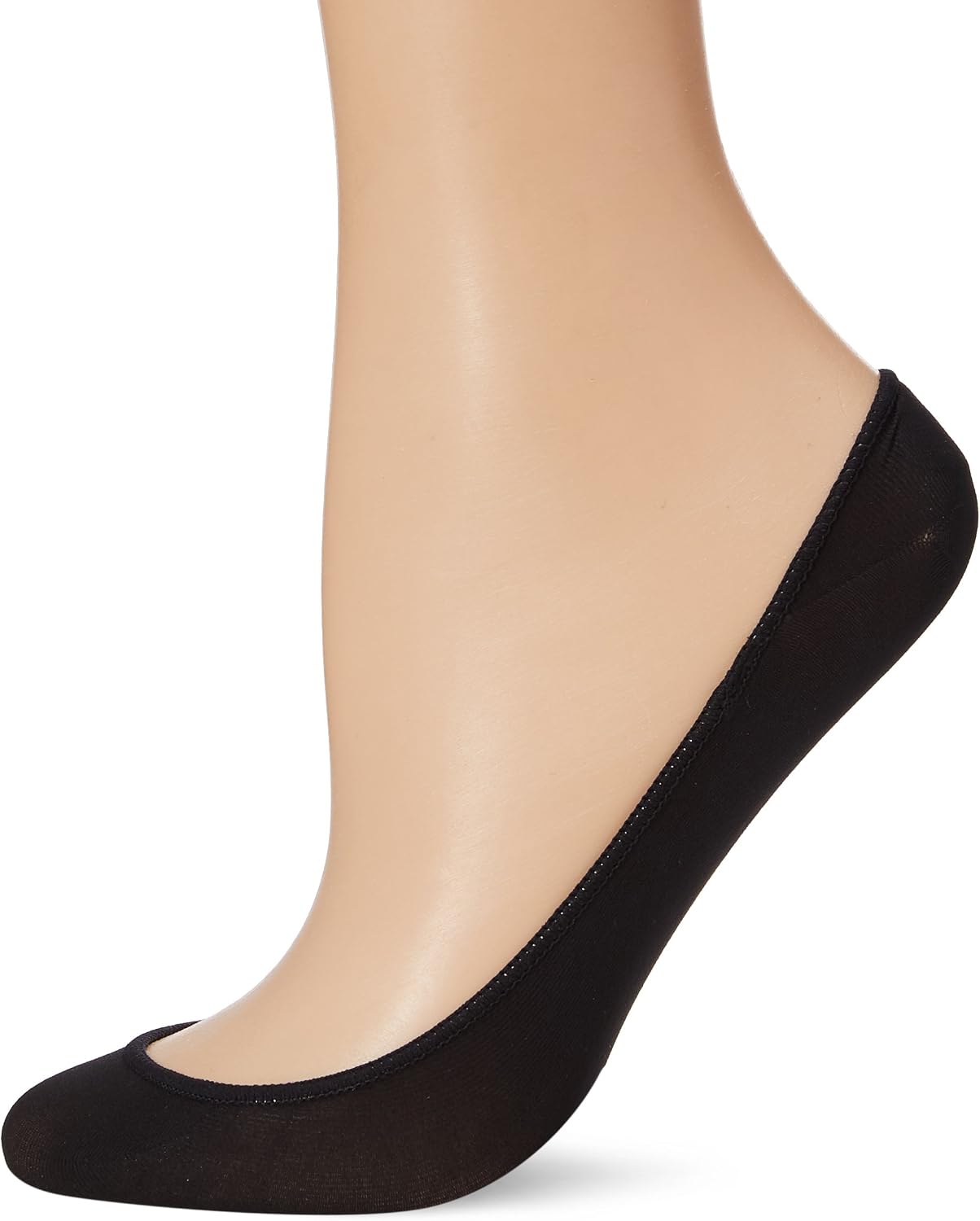 HUE Women's Low Cut Shade Match Liner Sock With Heel Gel Tab
