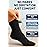 Special Essentials 12 Pairs Cotton Diabetic Ankle Socks - Non-Binding With Extra Wide Top For Men and Women Black and Gray 10-13