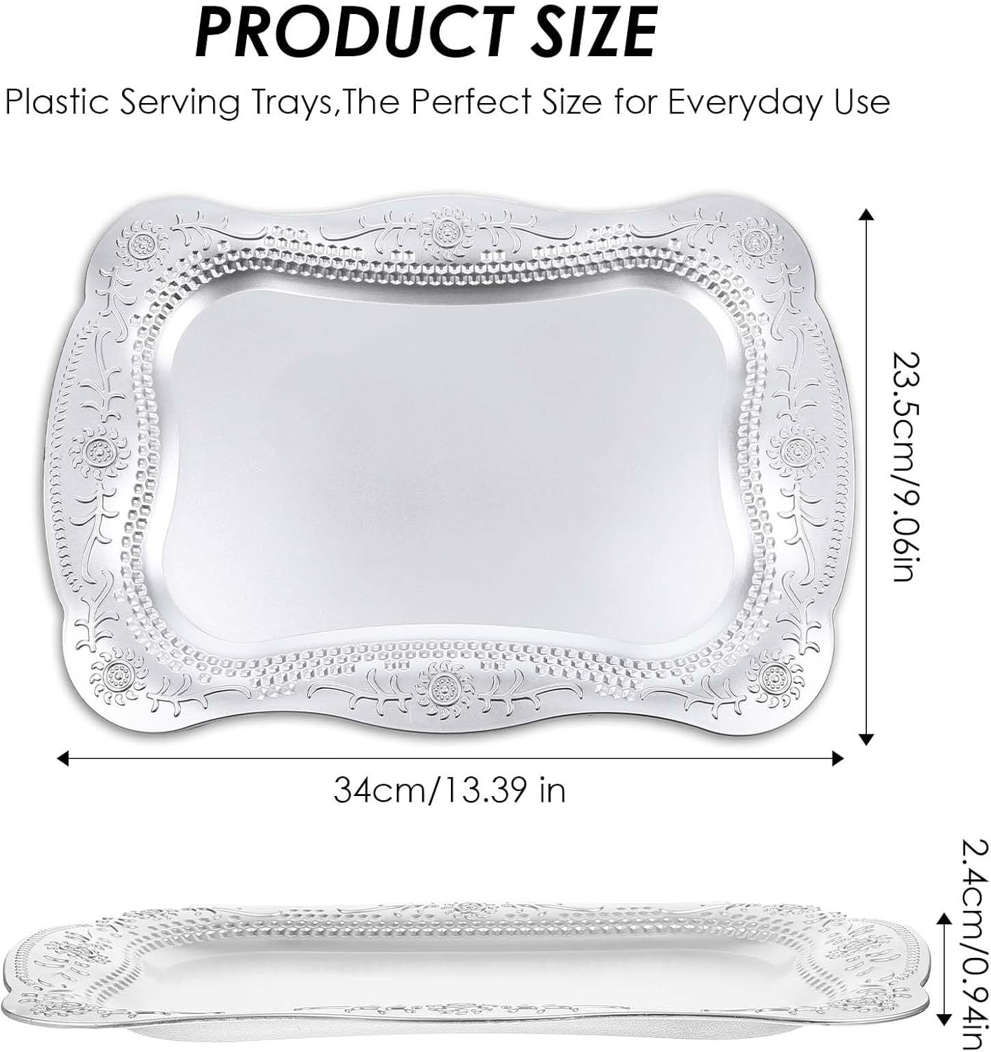 2/3段フルーツスナックトレイプラスチックボウルデザートホルダーナッツキャンディディスプレイスタンド装飾パーティーサービングトレイホ  Amazon.co.jp 売れ筋ランキング: 段付きサービングトレイ・大皿 の中で最も人気のある商品です 多機能サービングプラッタ シンプル ... プラスチック製サービングトレイ 長方形プラッター デザートディスプレイトレイ 装飾用 エンボス加工サービングプラッター パーティー、