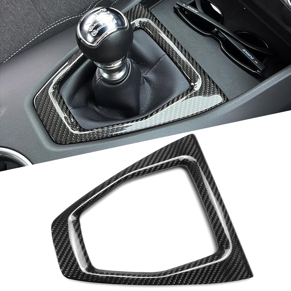 Amazon.com: Jogon Carbon Fiber Gear Shift Knob Panel Frame for
