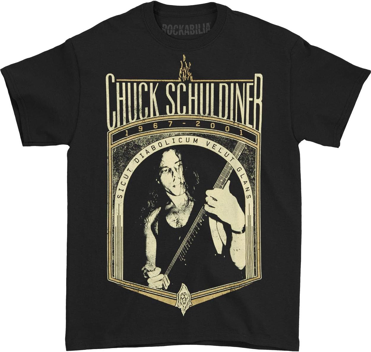 Men's Chuck Schuldiner Tribute 3 T-Shirt Black