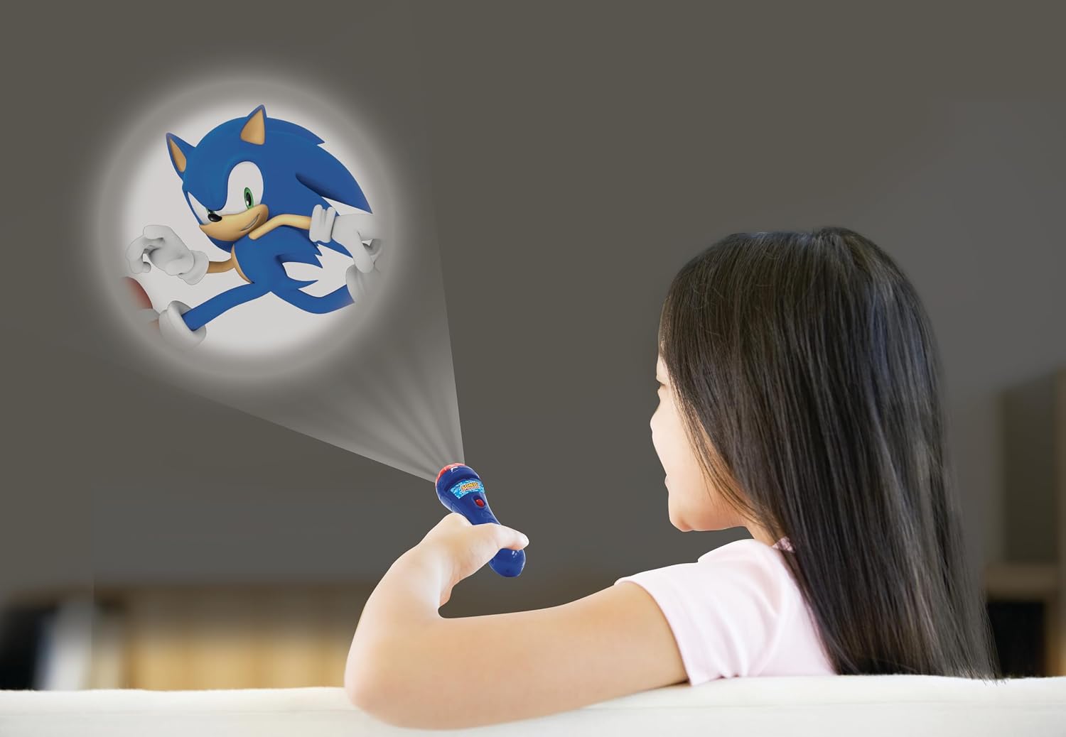 Lexibook Sonic Projektor bajek LTC050SN 3 krążki z bajkami 24 obrazy latarka motyw Sonic