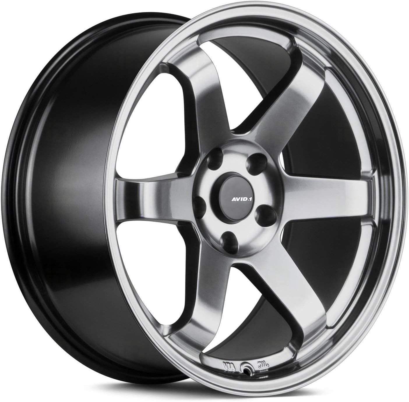 Avid.1 AV-06 Hyper Black 17x8 +35 5x114.3 Wheel TE37 Style