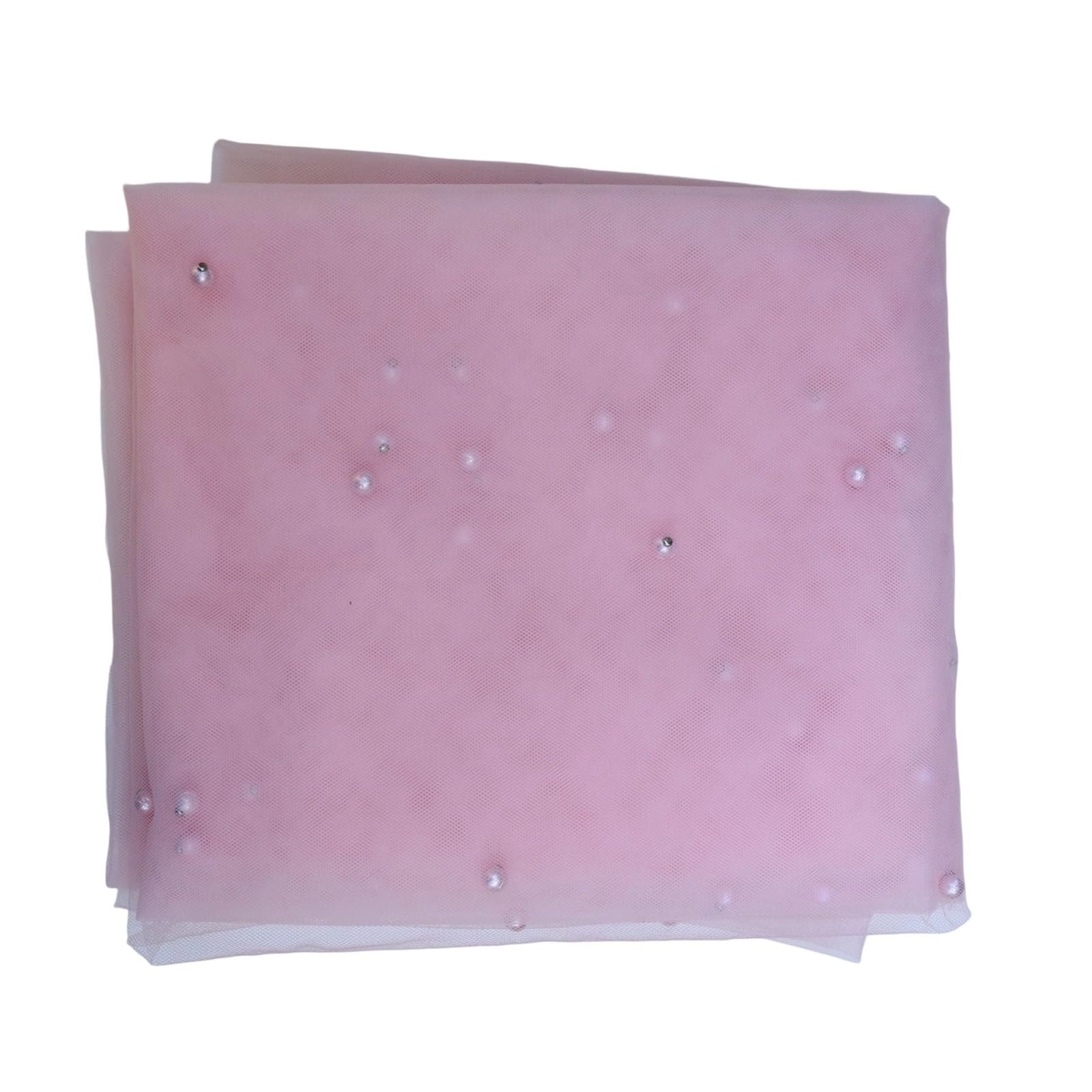 ZEPFJHE Luxurious Pearls Embellished Tulle Table Runner Gauze Dessert Tablecloth for Weddings Parties and Birthday Banquet Event Event Table Runner
