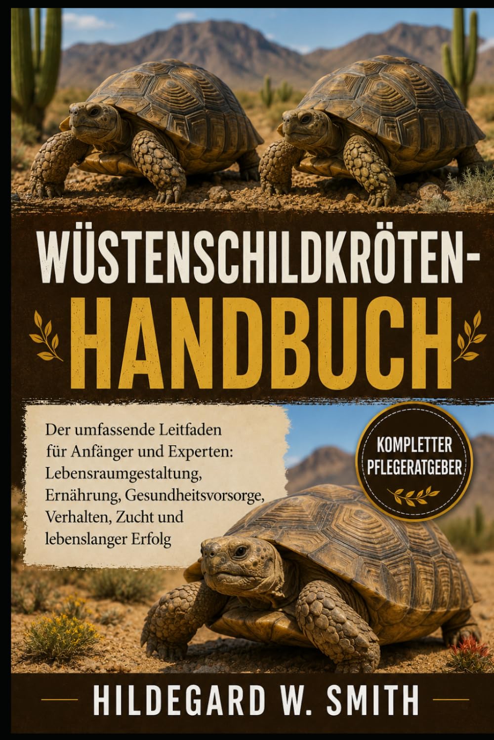 WÜSTENSCHILDKRÖTEN-HANDBUCH: Der umfassende Leitfaden für Anfänger und Experten: Lebensraumgestaltung, Ernährung, Gesundheitsvorsorge, Verhalten, Zucht und lebenslanger Erfolg