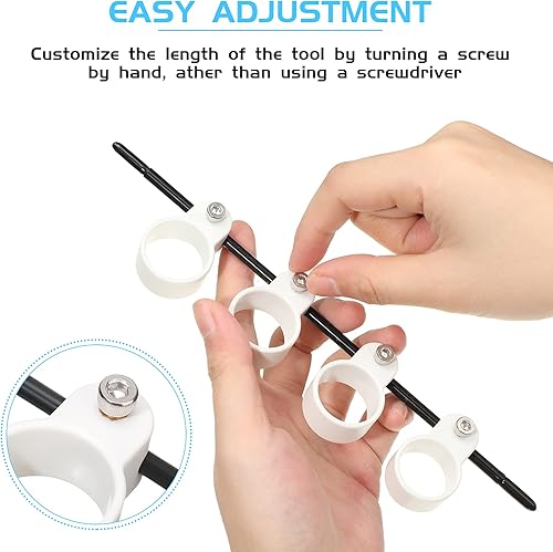 Miniatura 2 de 2 unidades de expansor de dedo, entrenadores de dedos multifuncionales de expansión de pulgar para guitarra, accesorios de instrumentos musicales