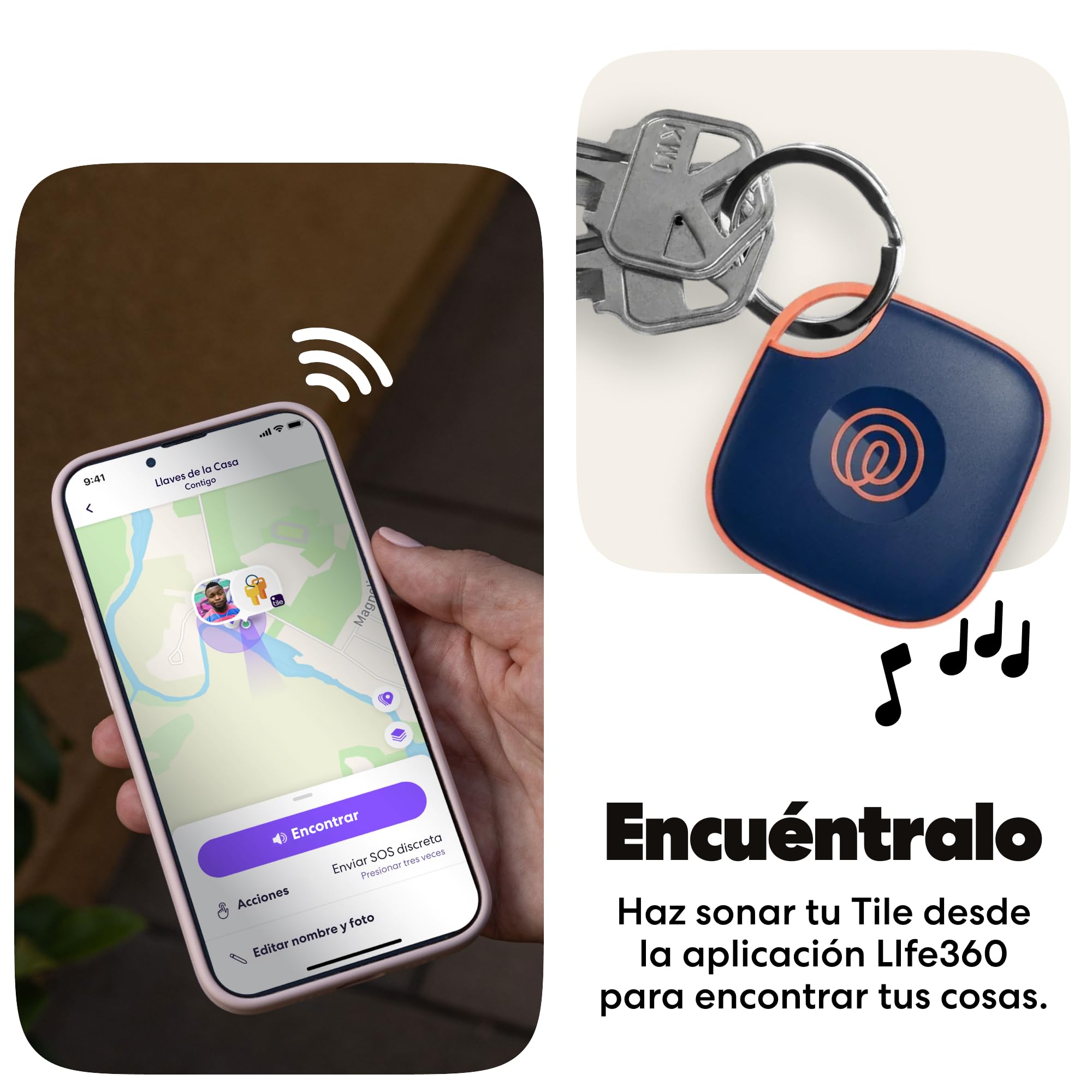 Life360 Tile - Localizador Bluetooth, localizador de Llaves y localizador de Objetos para Llaves, Bolsos y Mucho más.Compatible con iOS y Android. Paquete de 4 (Colors)