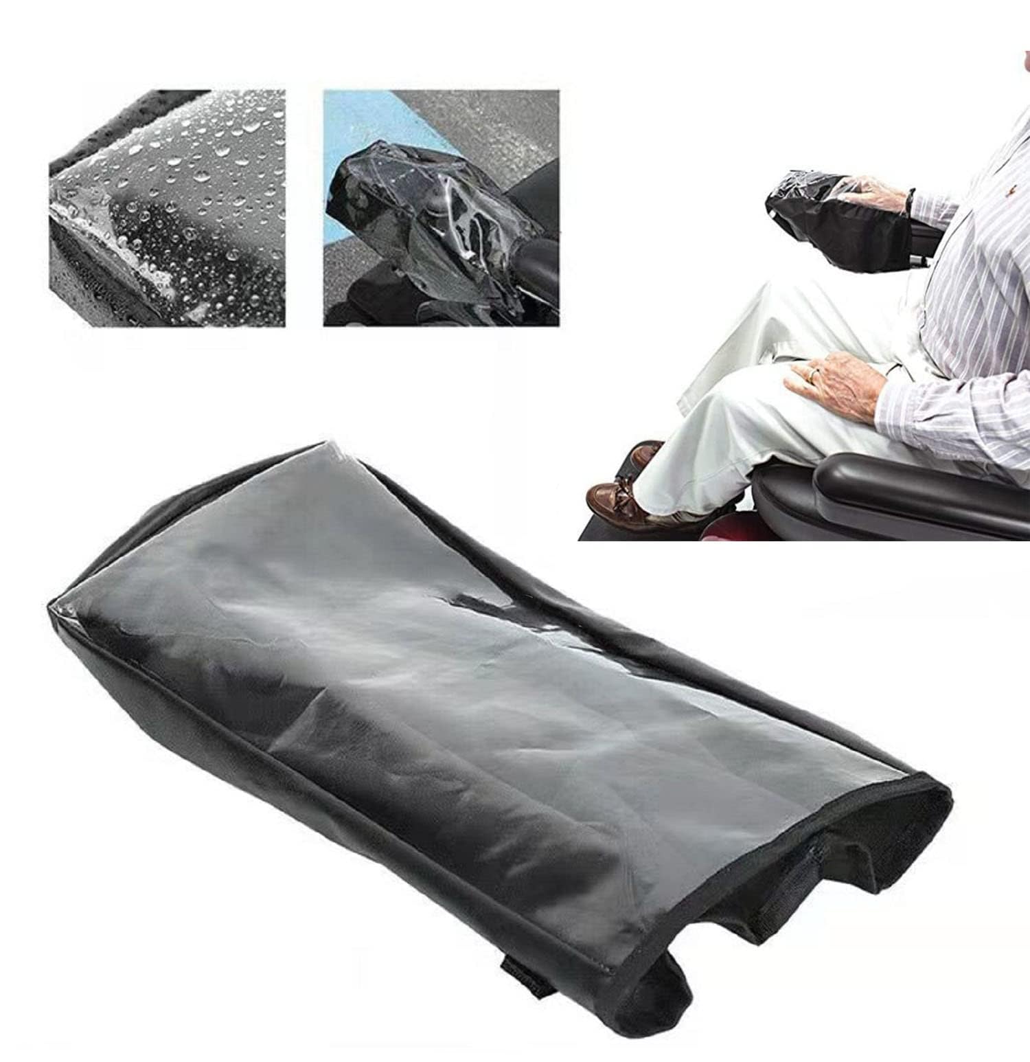 Cover for Power Wheelchair Armrest and Joystick, Durable Waterproof Protection for Controller, Transparent Easy-Fit for Mobility Aid Users