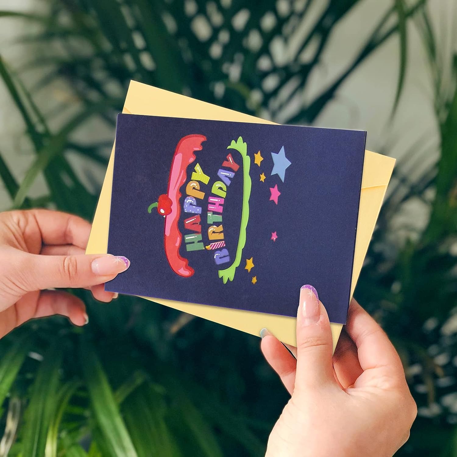 FONBAY 3D Pop Up Geburtstagskarte Mit Hirsch Design – Handgefertigt, Inkl. Umschlag, Perfekt Für Besondere Grüße