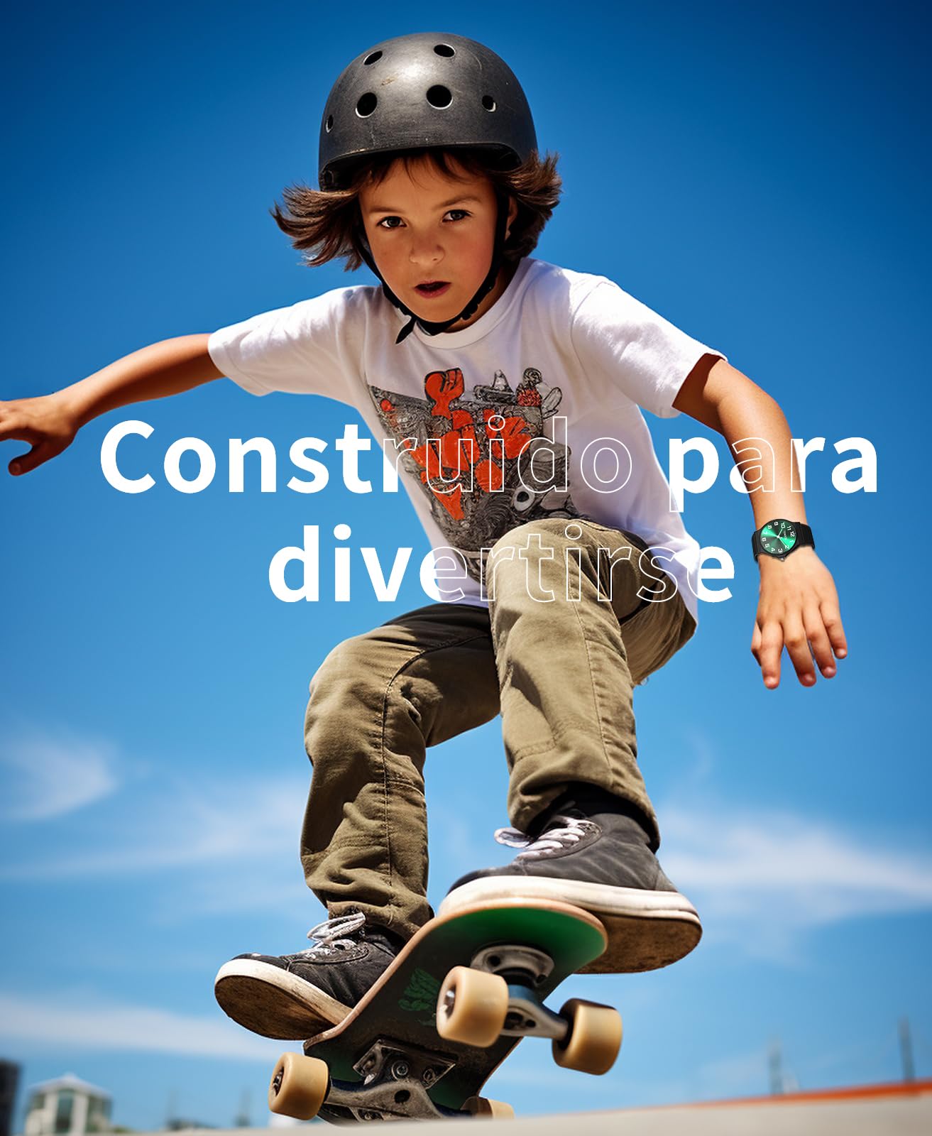 Reloj analógico para niños resistente al agua 30 m deportivo esfera delgada correa suave
