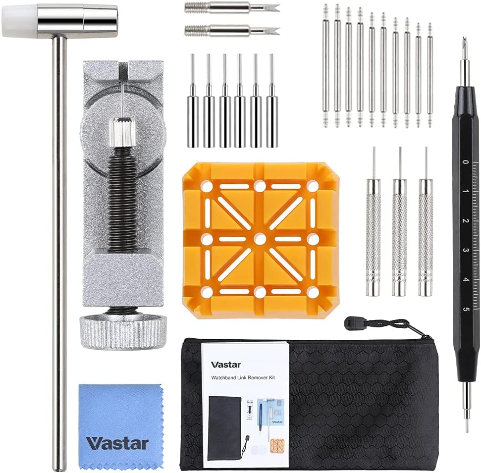 Vastar Watch Band Adjustment Tool, Watch Link Remover Tool Kit, 29 Pcs Watch Repair Kit with