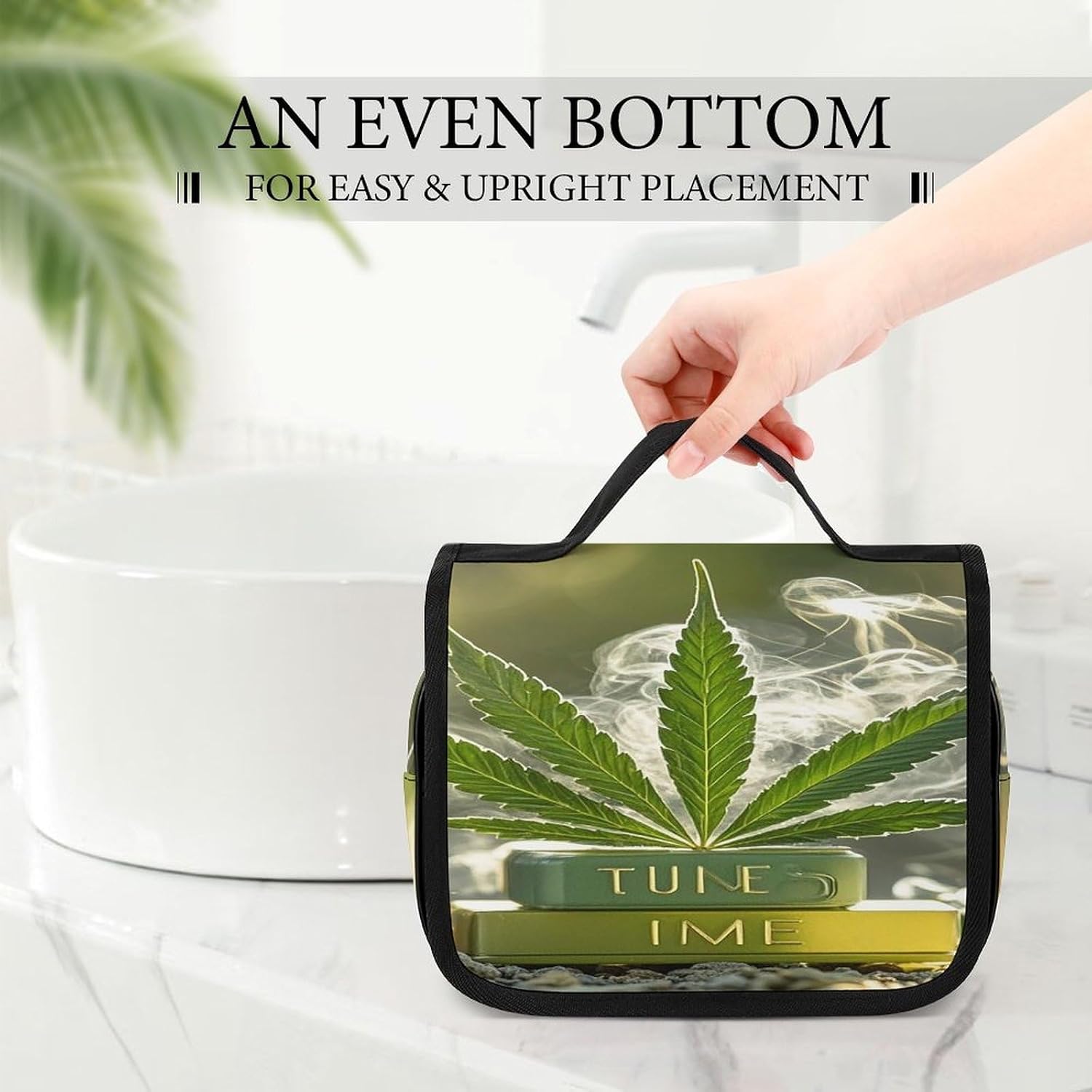 Weed Marijuana Wash Bag Portable Makeup Pouch image 3