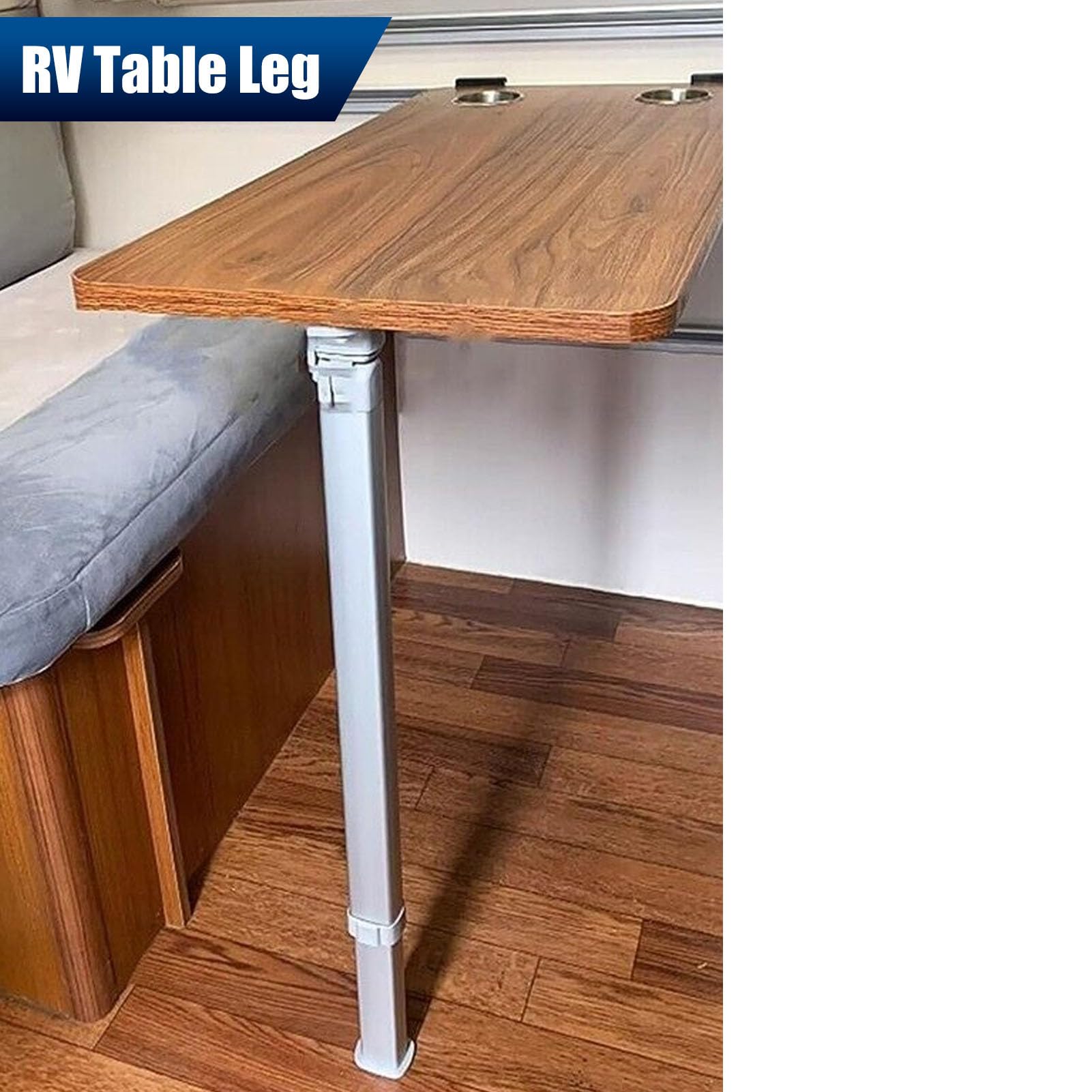RV -Tischbein, Einstellbares Höhendesign RV -Klapptischbein, Verbessertes Erscheinungsbild Einstellbar, für Campervan Caravan Boat Yacht Balkon