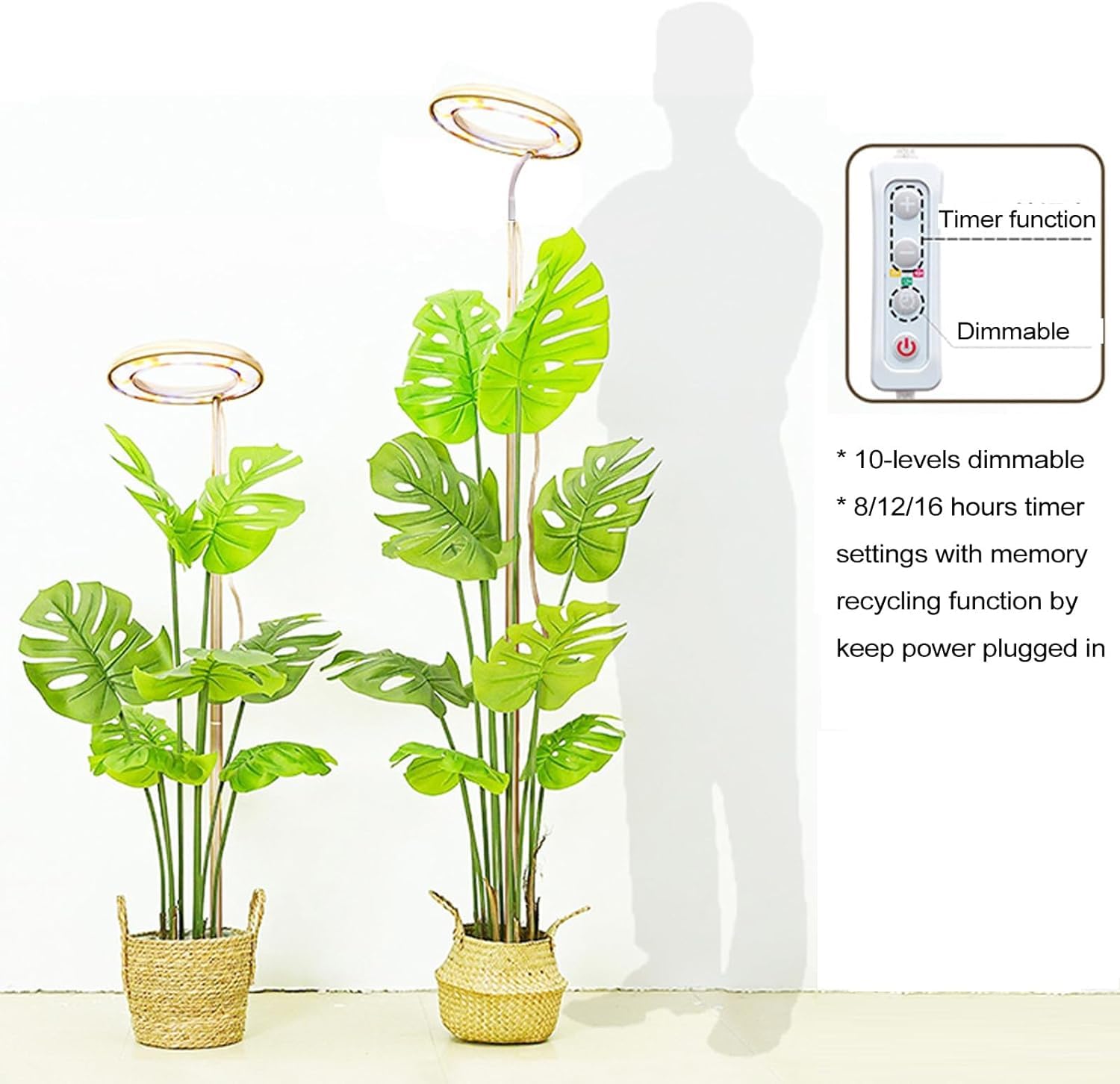 Amazon.co.jp: 植物育成ライトスタンド付き フロアLED植物ライト調光