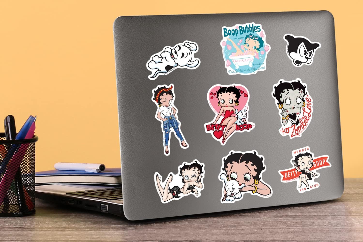 Betty Boop 150ct Vinyl Large Deluxe Stickers Variety Pack – Laptop, Water Bottle, Scrapbooking, Tablet, Indoor/Outdoor - Image 5