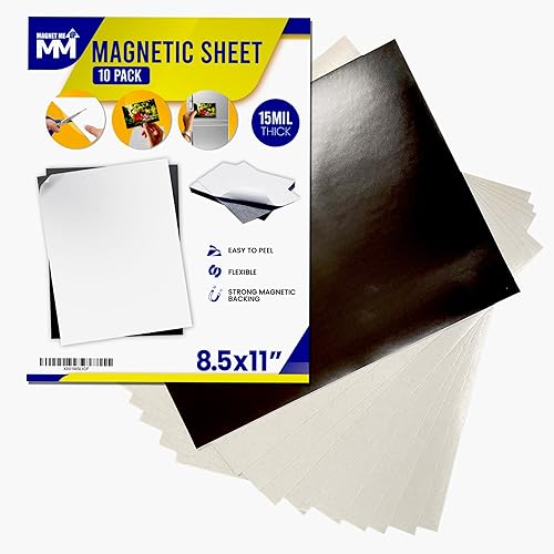 Miniatura 8 de Magnet Me Up Cinta magnética flexible autoadhesiva 1 pulgada de ancho 16 pulgadas de grosor rollo magnético de 10 pies de largo con respaldo