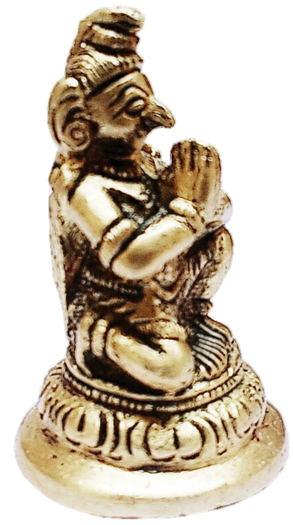 Purpledip Rare Collection Brass Idol Lord Vishnu Trimurti con Shiva y