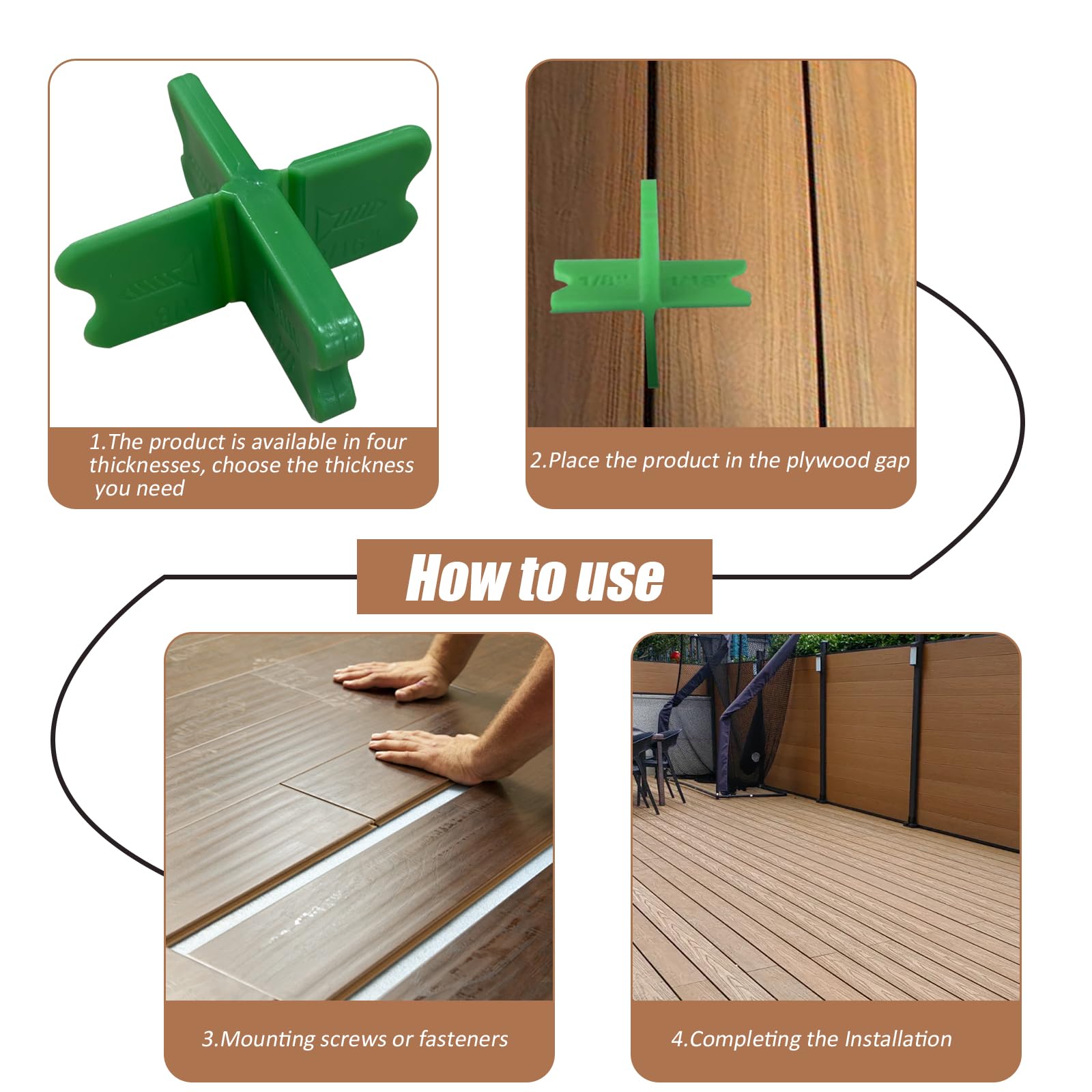 Outil D’écartement Pour Pont 1/8 X 3/16 – Lot De 3, Pour Lames De 5-1/2 Pouces