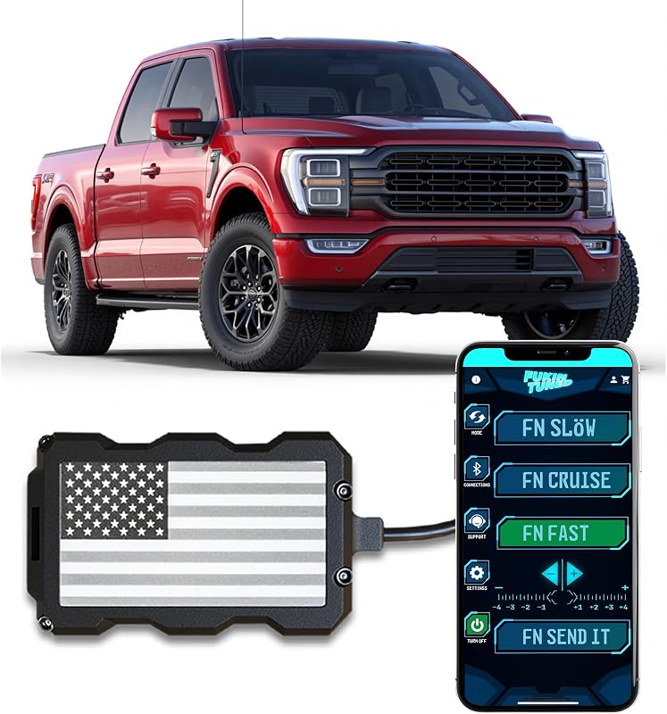 Controlador de resposta do acelerador FUKIN TUNED FT18 para Ford F-150 2011–2025 – 36 ajustes
