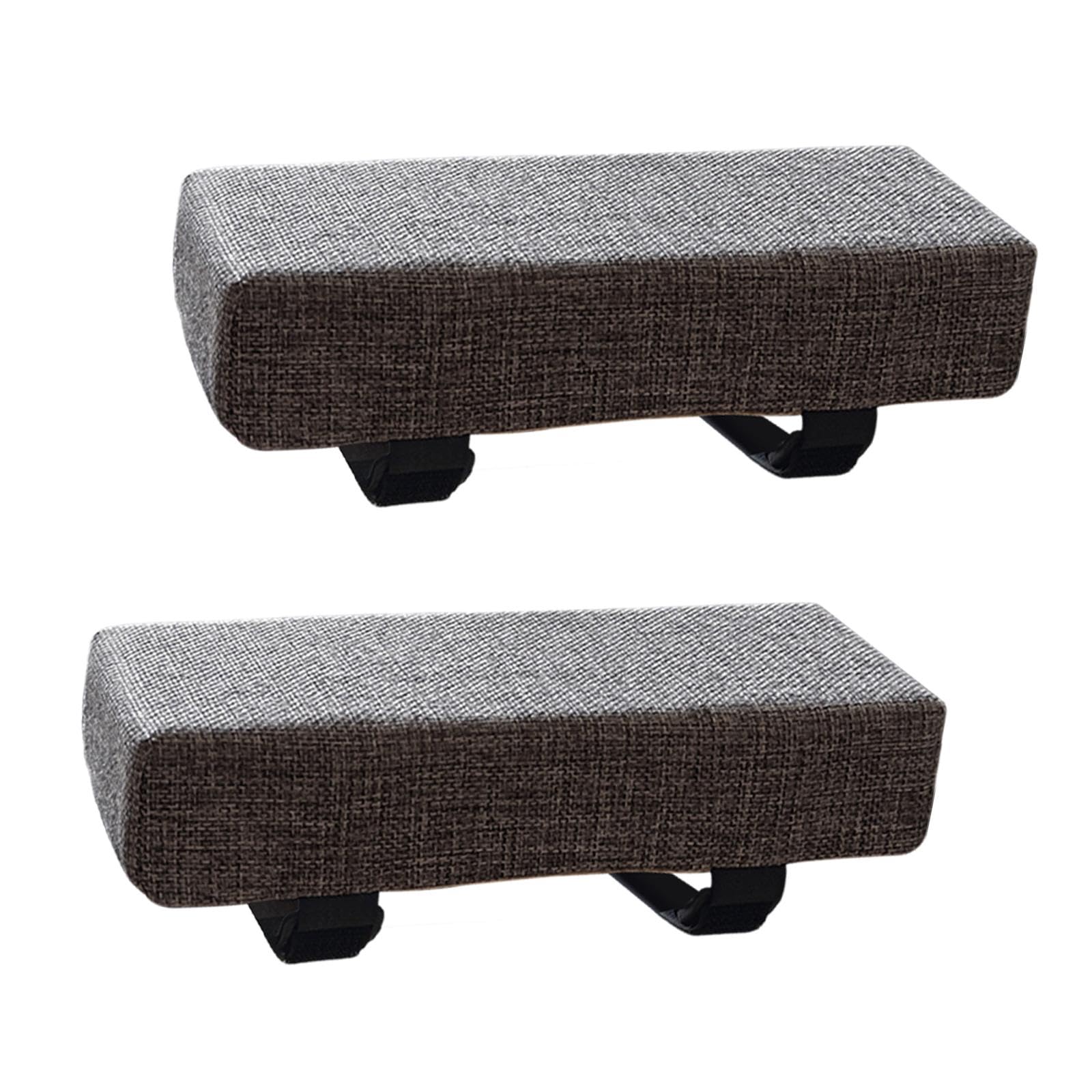 Coussins d'accoudoirs pour chaises lot de 2 coussinets ergonomiques gris foncé
