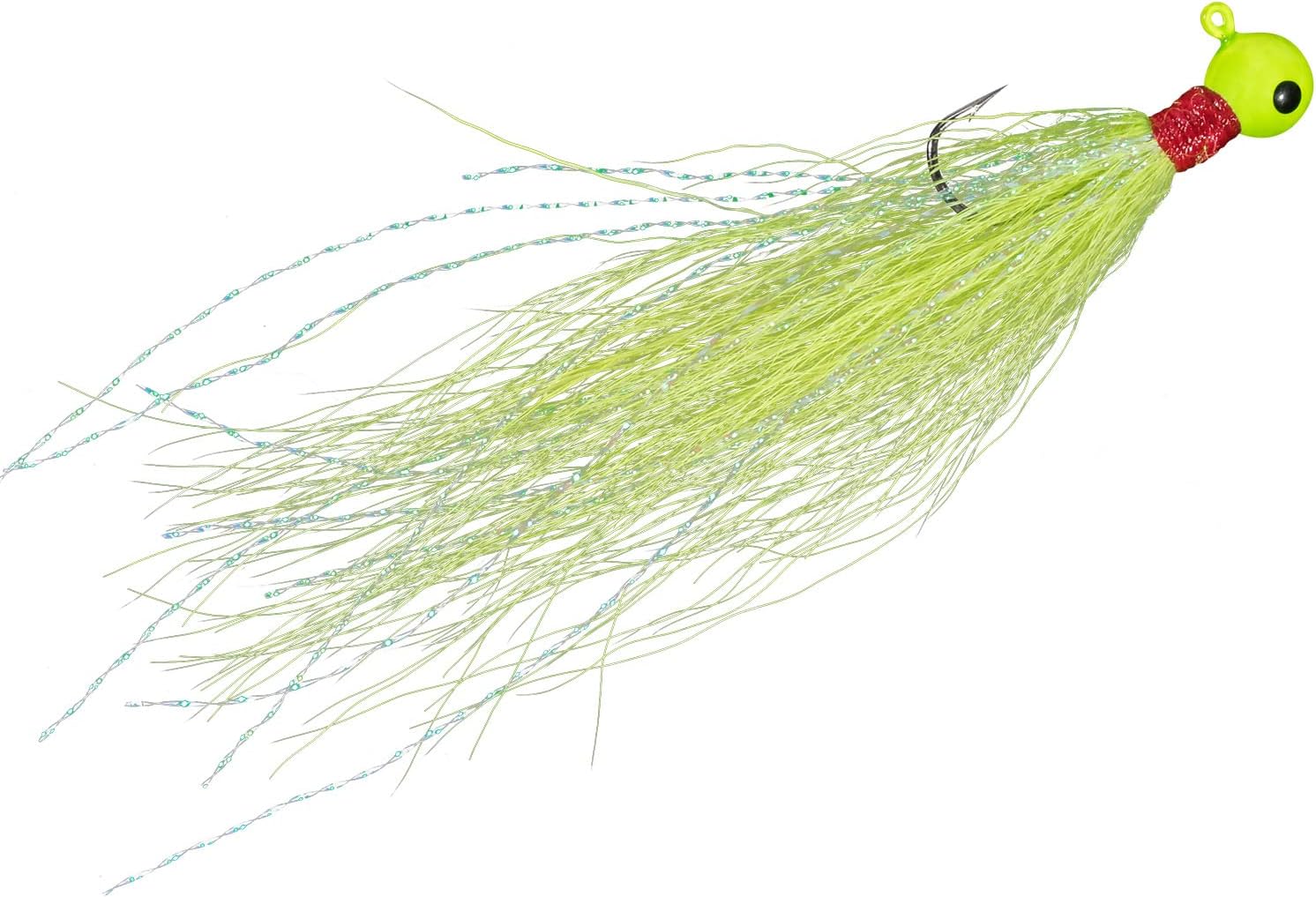 Dr.Fish 5 Pack Bucktail Jigs Crappie Jigs Round Ball Jig