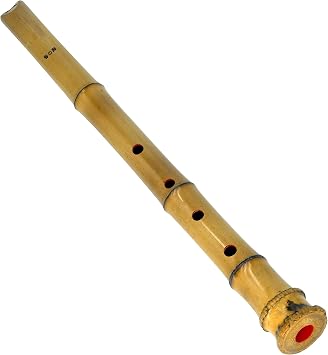 Shakuhachi Pentatonic end-blown flute with natura bell root. KINKO-ryu Key of E 1.6 feet, 20.1inch, good forseasoned flautist.Play "Sea of Spring"Naruto" Play Jazz