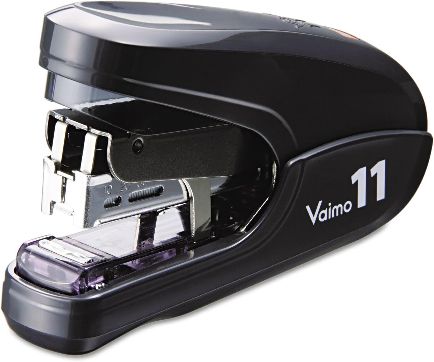 Max HD11FLKBK Flat Clinch Light Effort Stapler, 35-Sheet Capacity, Black