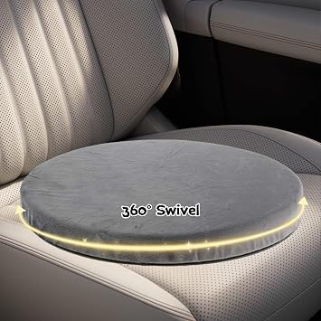 360° Rotating Seat Cushion for Car, Rotating Car Swivel Seat Cushion, Swivel Car Seat for Disabled, Rotating Chair Pad Comfort Skidproof Rotating Car Seat Swivel Cushion for Office Home Use