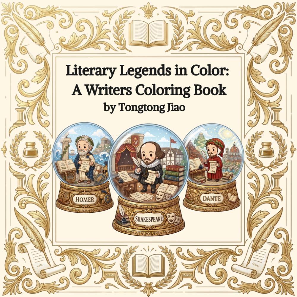 Literary Legends in Color: A Writers Coloring Book