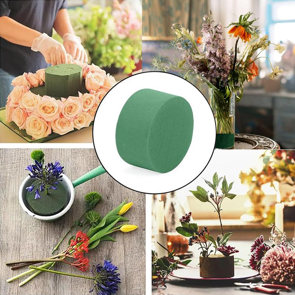8 Briques Mousse Florale Humide Steckmos – Bloc Enfichable 8x4 Cm Idéal Pour Bouquets, Mariages & Déco Artisanale