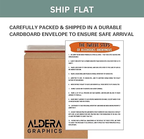 Miniatura 9 de The 12 Steps of AA Alcoholics Anonymous Poster for Addiction Recovery - Twelve Steps Alcoholic Anonymous Quotes Print AA Daily Reflections Poster 12