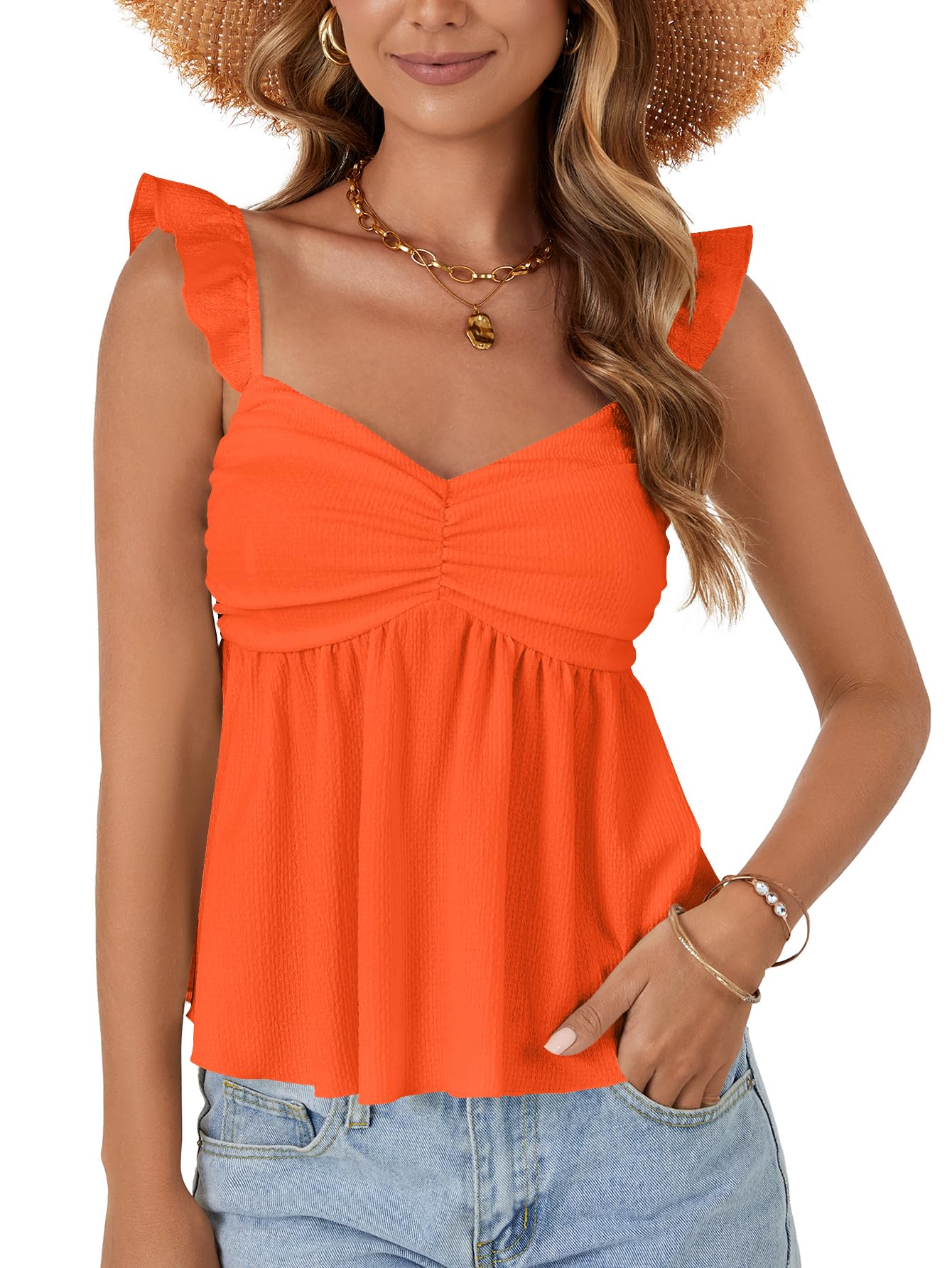 LYANER Women's Sleeveless Casual Tank Tops