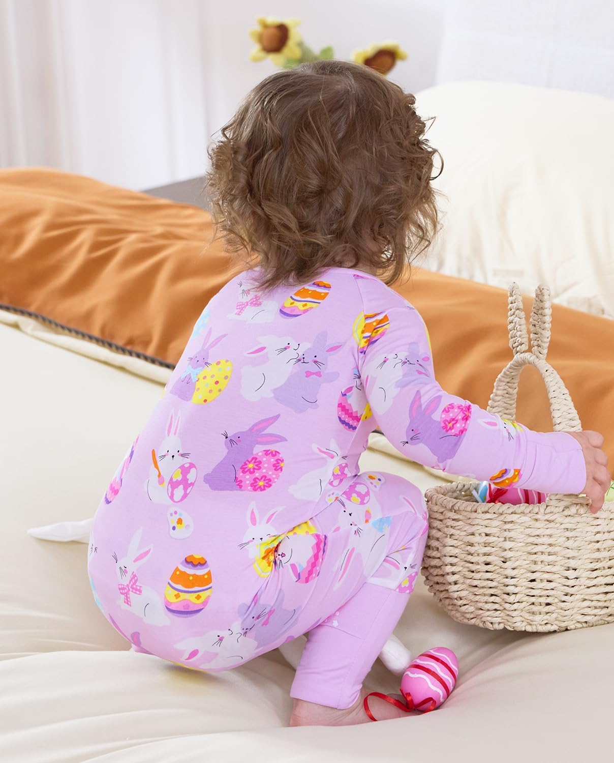 Viscose Derived from Bamboo Baby Footie Pajamas Convertible Newborn Sleeper for Baby Girl Zipper Onesie 0-24M - Image 8