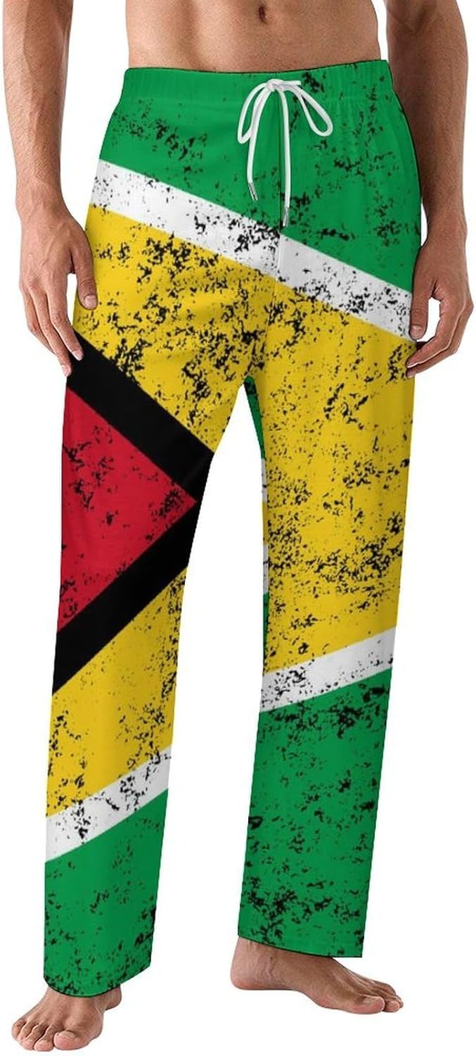 Bermuda Flag Men's Pajama Pants Bottoms Sleep Lounge PJ Pants,