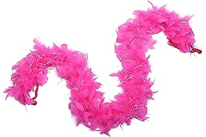 Premium Feather Boa and Heart Glasses Set for a Dashing Diva Look