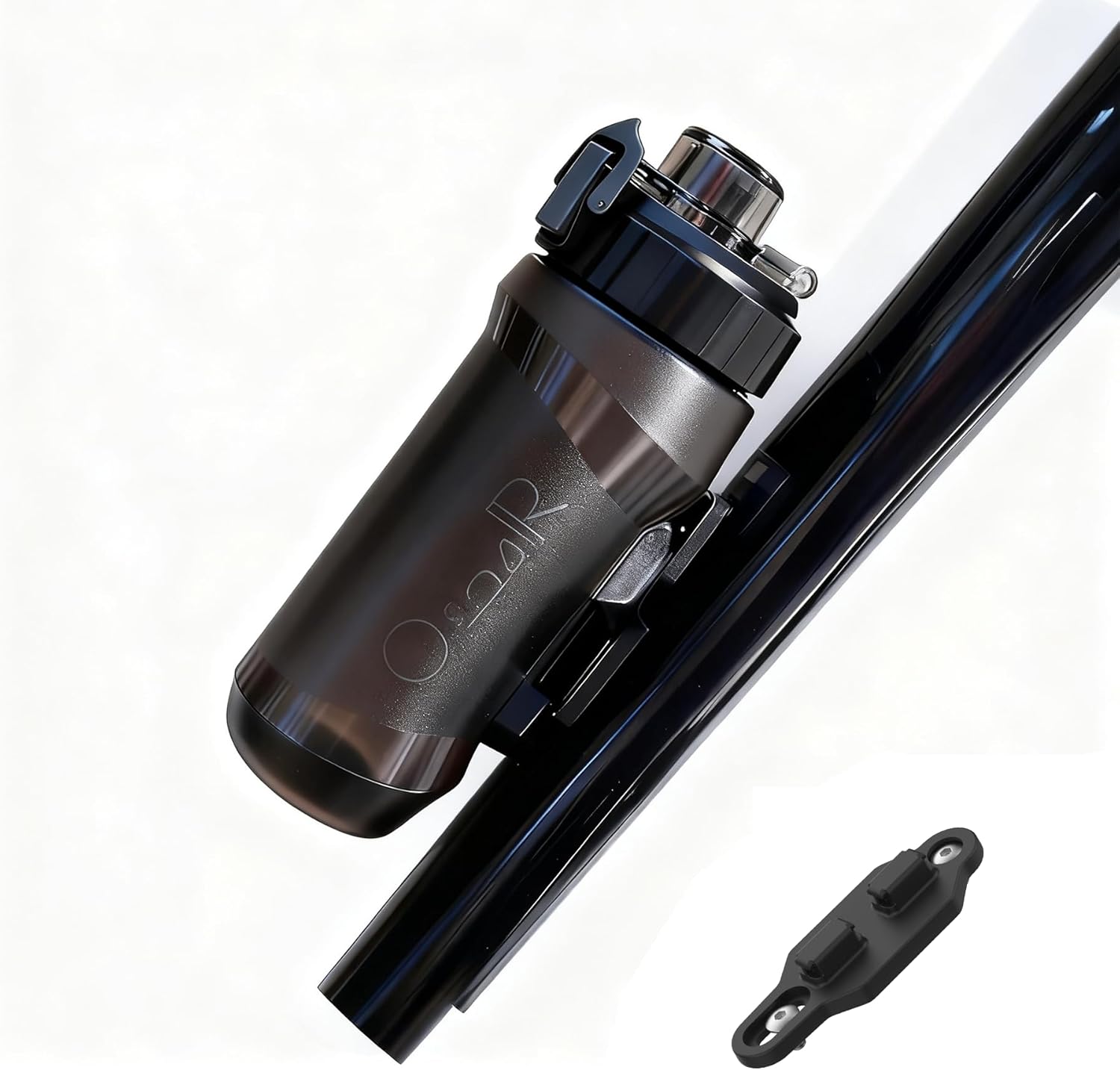 OsmaR 25oz(750ml) Magnetic Bicycle Water Bottle with Bike Mount – Quick Release Cycling Squeeze squirt, One-Hand Operation, for Road & Mountain Bikes, Ideal Gift for Cyclists