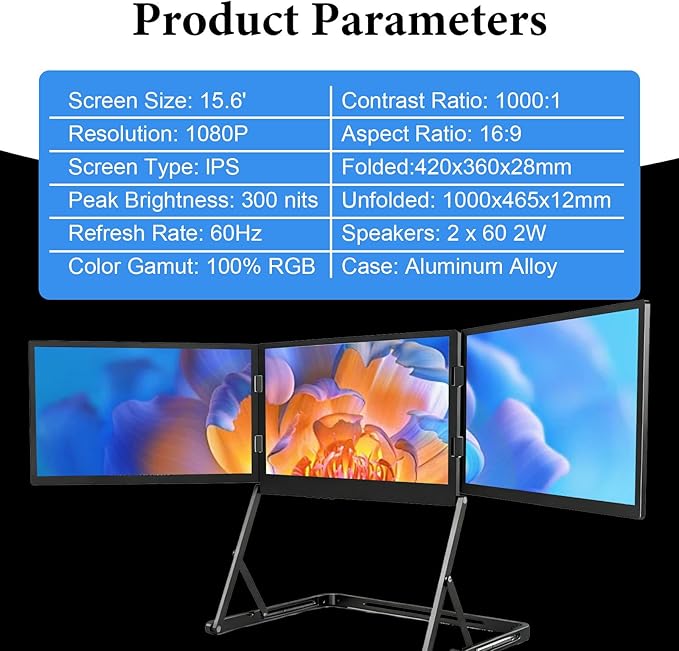 Monitor Extensor 15.6 FHD IPS miniatura 6