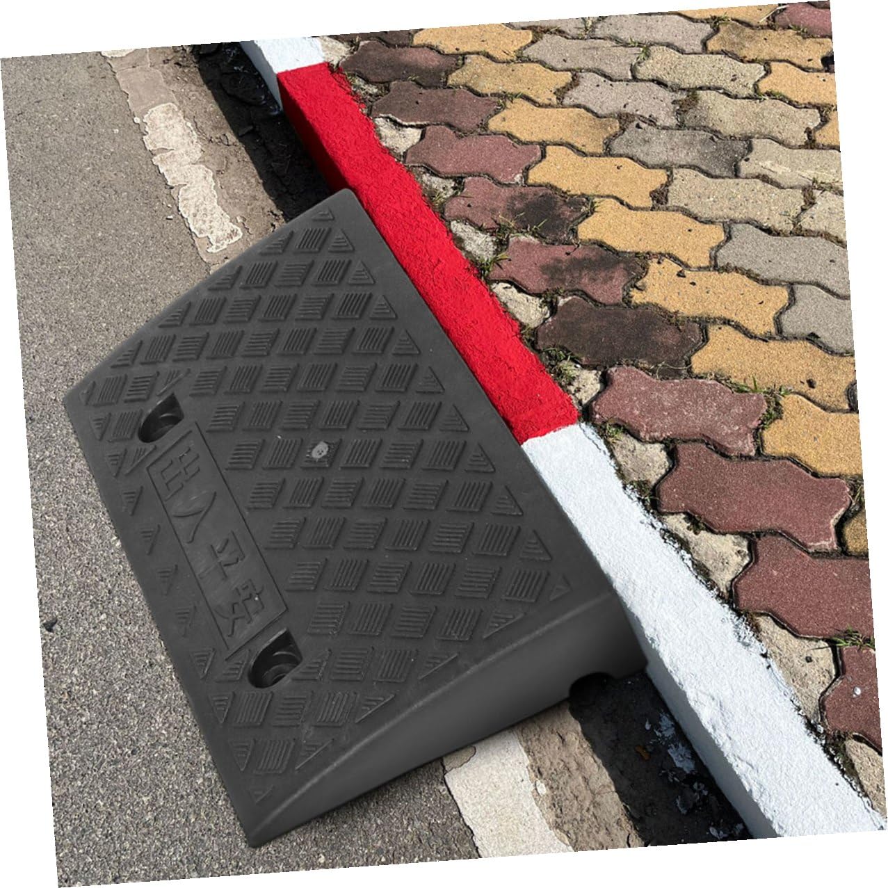 Rampa Soglia Porta in Gomma Nera Antiscivolo Portatile