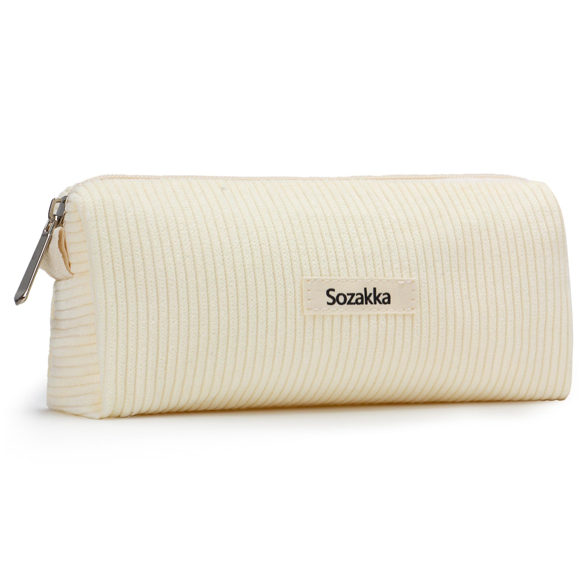 Nannlia ペンケース 韓国 筆箱 ペンポーチ おしゃれ 大容量 シンプル 収納袋 軽量 筆入れ 大容量 高校生 中学生 女の子 (ホワイト)