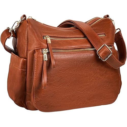 KOGTLA Women's Crossbody Shoulder Bag Roomy Multi Pockets Purse Handbag Travel Satchel Hobo Messenger Bag