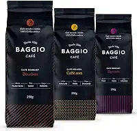 Café Em Pó Baggio - 3 Pacotes - 750g - Café Gourmet Arábica Moído