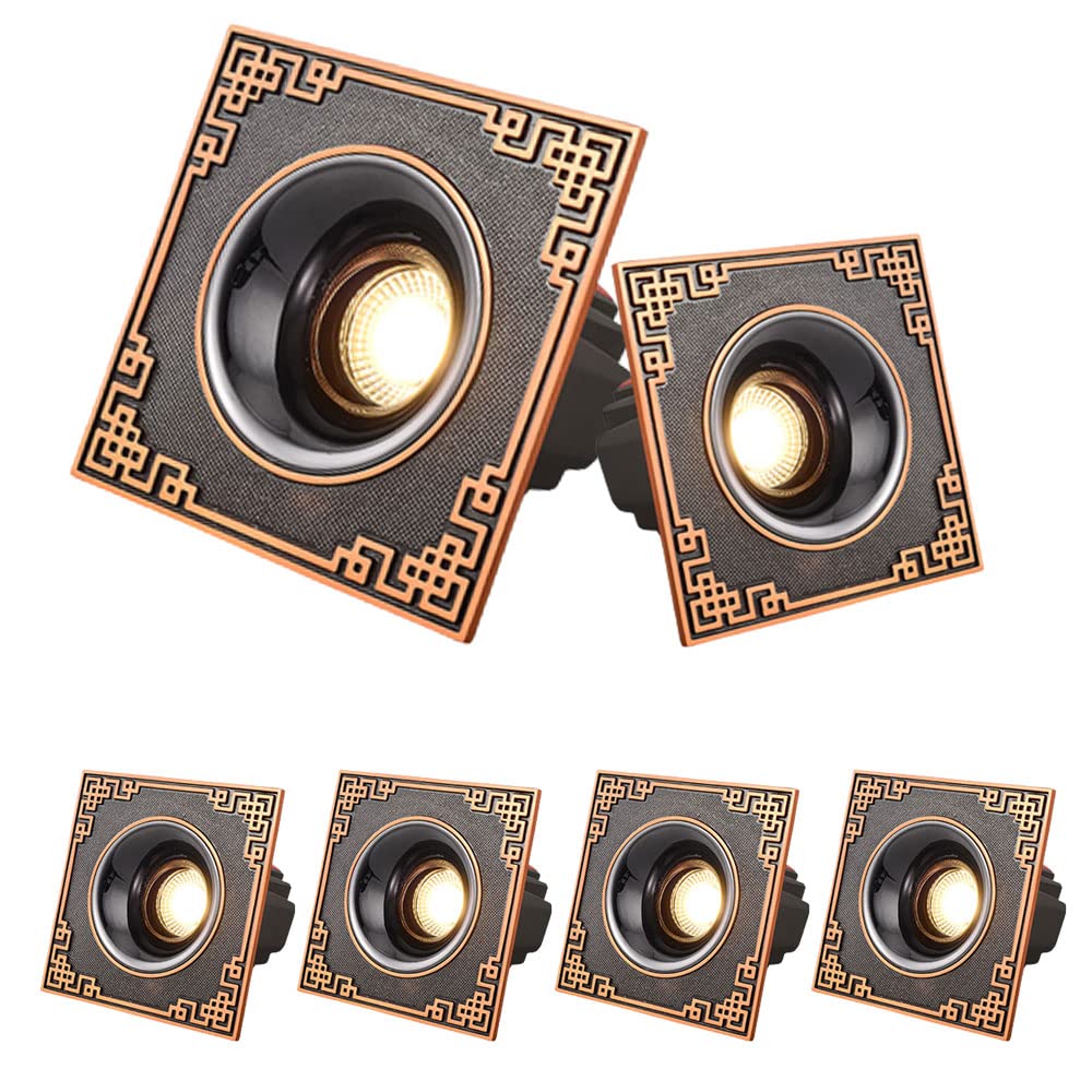 Éclairage encastrable à led tout en cuivre avec angle réglable 12W