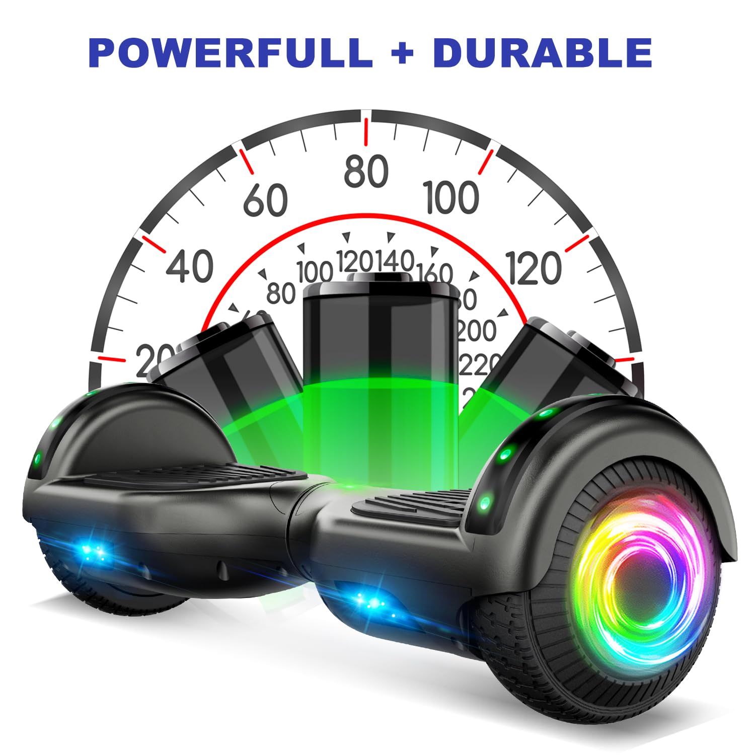Hoverboard z Bluetooth i światłem LED, prezent dla dzieci