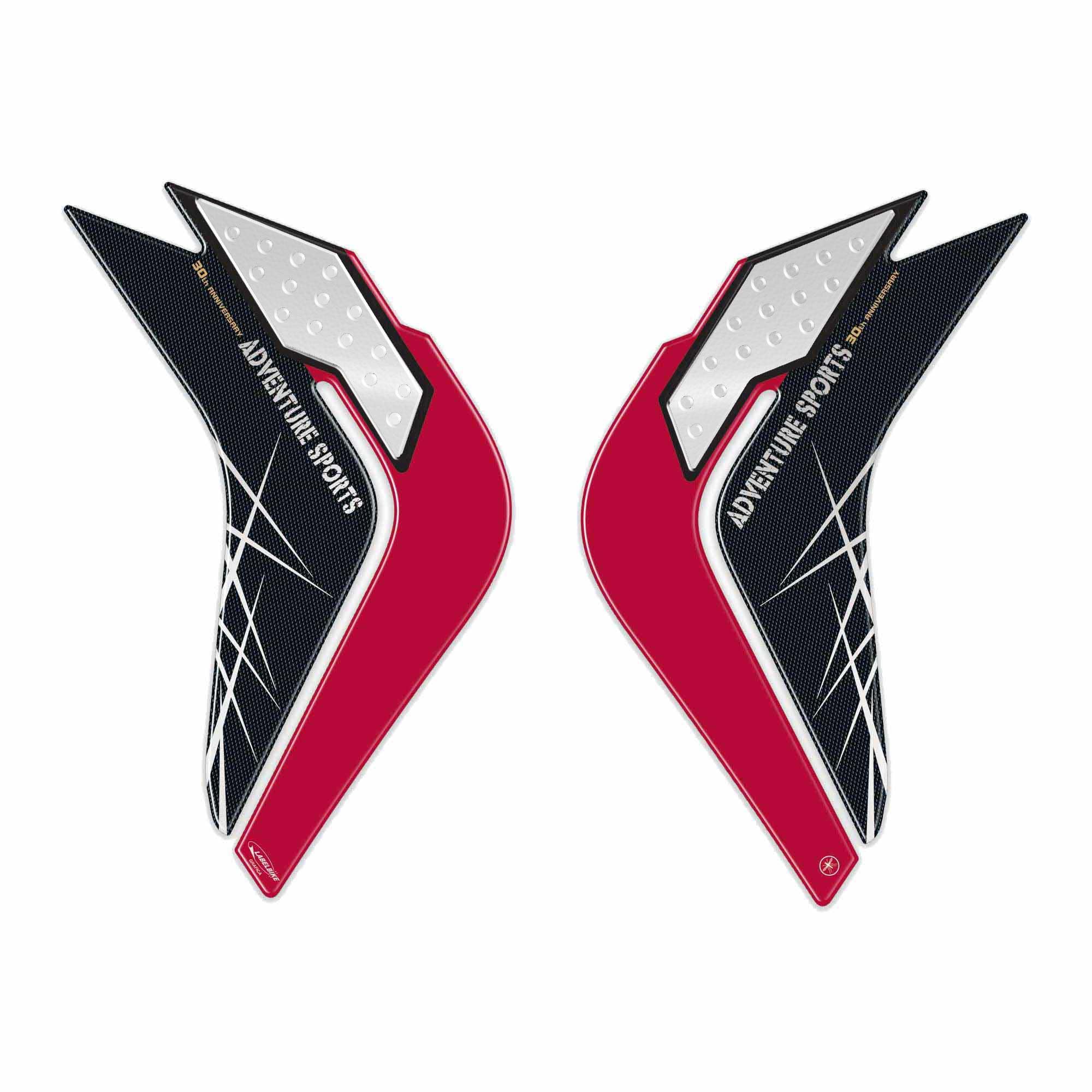 labelbike - 2 3D Resin Stickers for Motorcycle Decorations and Side Protections Compatible with Honda Africa Twin Adventure 2018