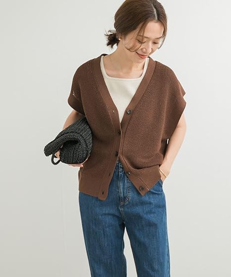 新品 アーバンリサーチドアーズ リネンライクVネックベスト セール】リネンライクVネックベスト（ベスト）｜URBAN RESEARCH