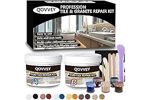 Tile & Countertop Chip Repair Kit (Color Match) for Granite, Quartz, Porcelain, Mable