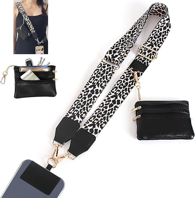 Amazon.com: SCINYMC Clip and Go Strap for Phone with Wallet Crossbody ...