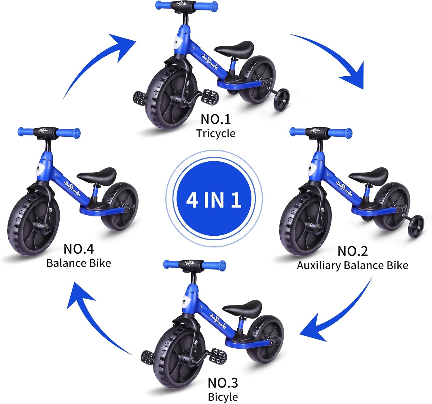 Kids Trike Girls Boys Training Bicycle 