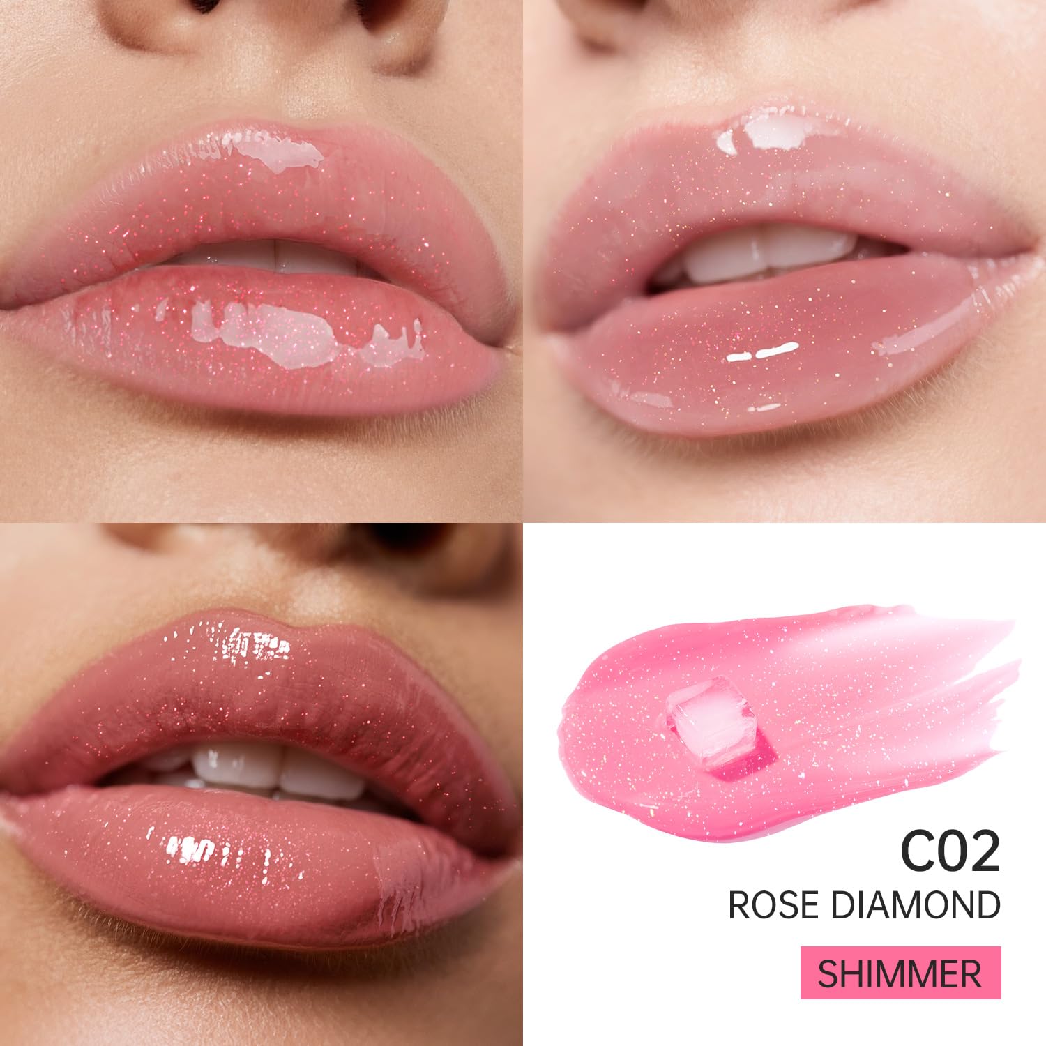 CATKIN Serum Plumping Lip Gloss, Hydrate & Volumize, Juicy Shine, 90% Nourishing Essence, Long Lasting and Non-Sticky - Image 2