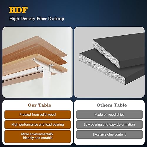Miniatura 5 de Shintenchi Escritorio eléctrico de altura ajustable, escritorio de computadora de pie de 55 x 24 pulgadas, escritorio de trabajo para oficina en